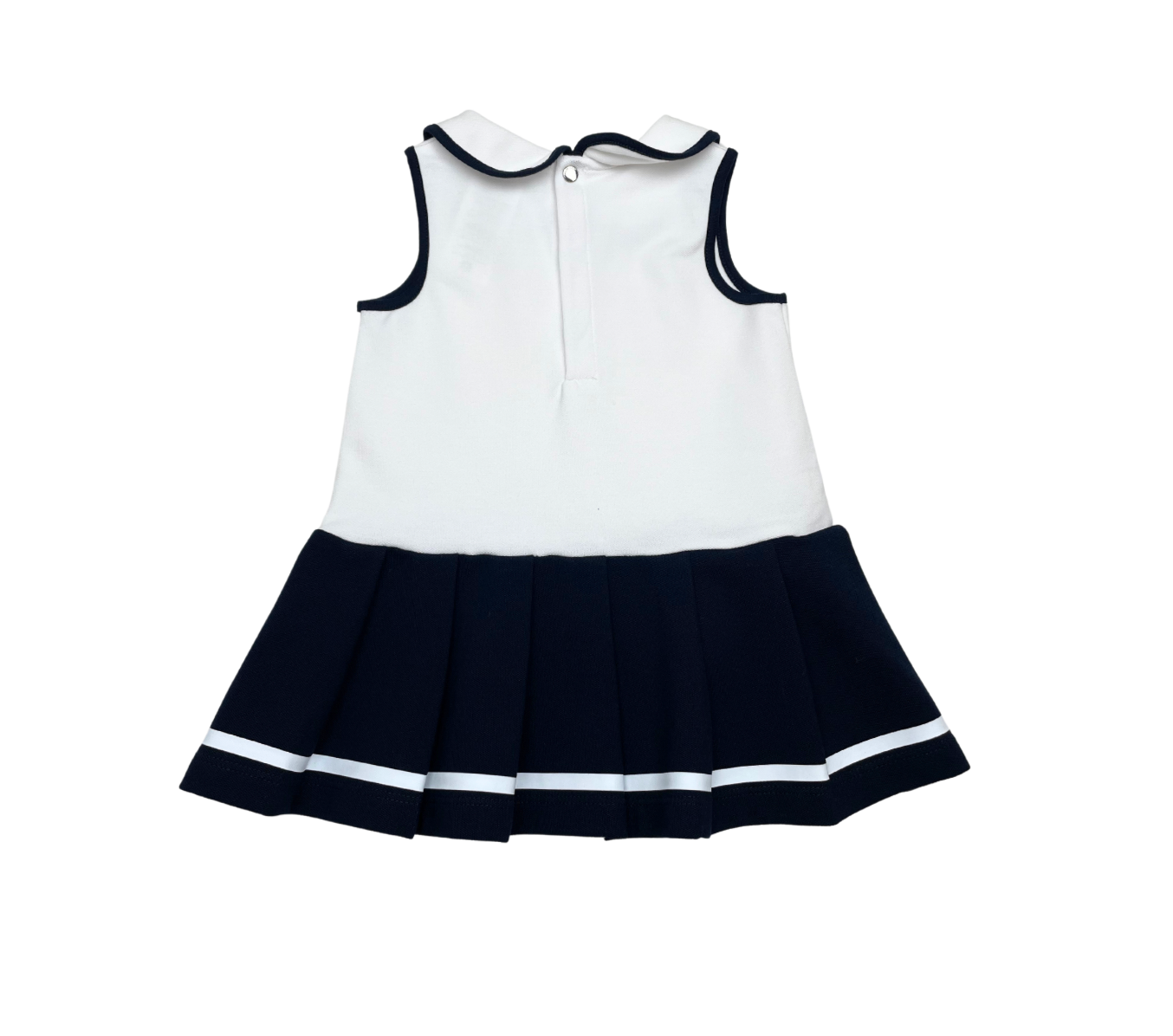 JACADI - Robe blanche et bleue marine - 12 mois