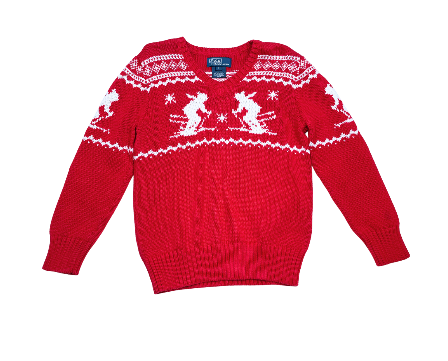 RALPH LAUREN - Pull rouge - 5 ans