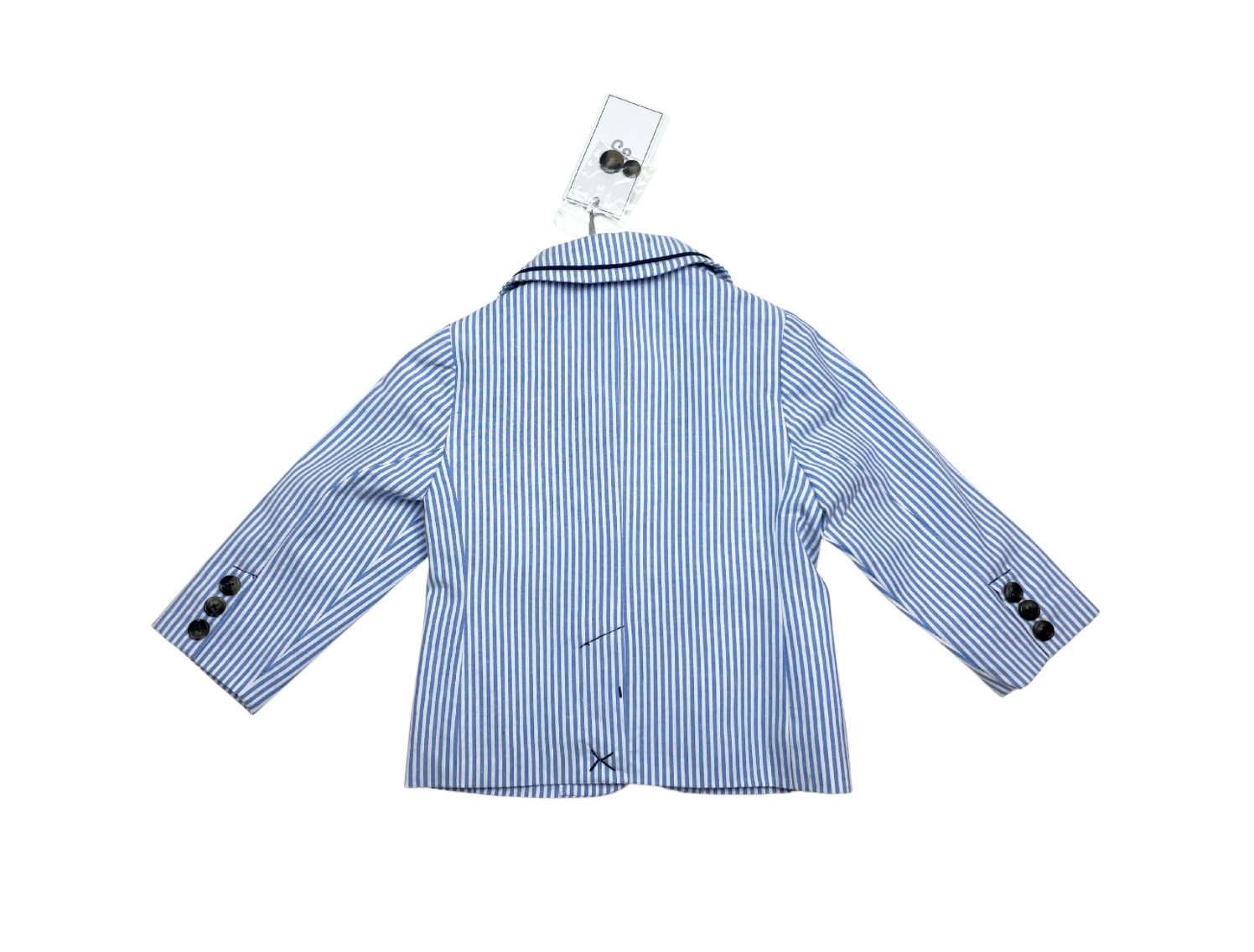 TARTINE & CHOCOLAT - Blau gestreifte Jacke - 6 Monate