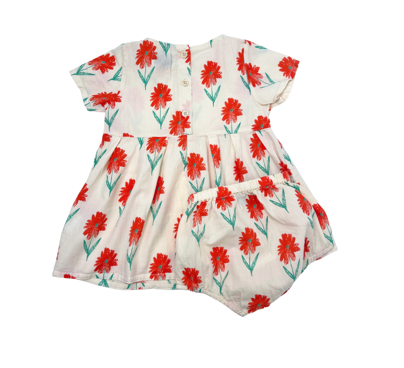 BOBO CHOSES - Ensemble robe bloomer à fleurs - 6/12 mois