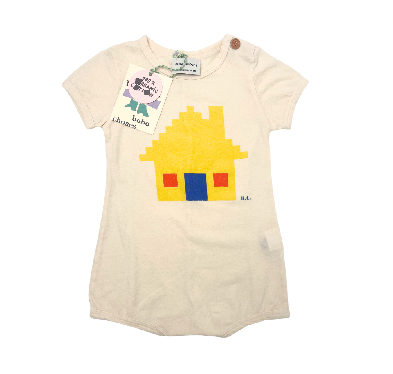 BOBO CHOSES - Combinaison beige - 6/12 mois
