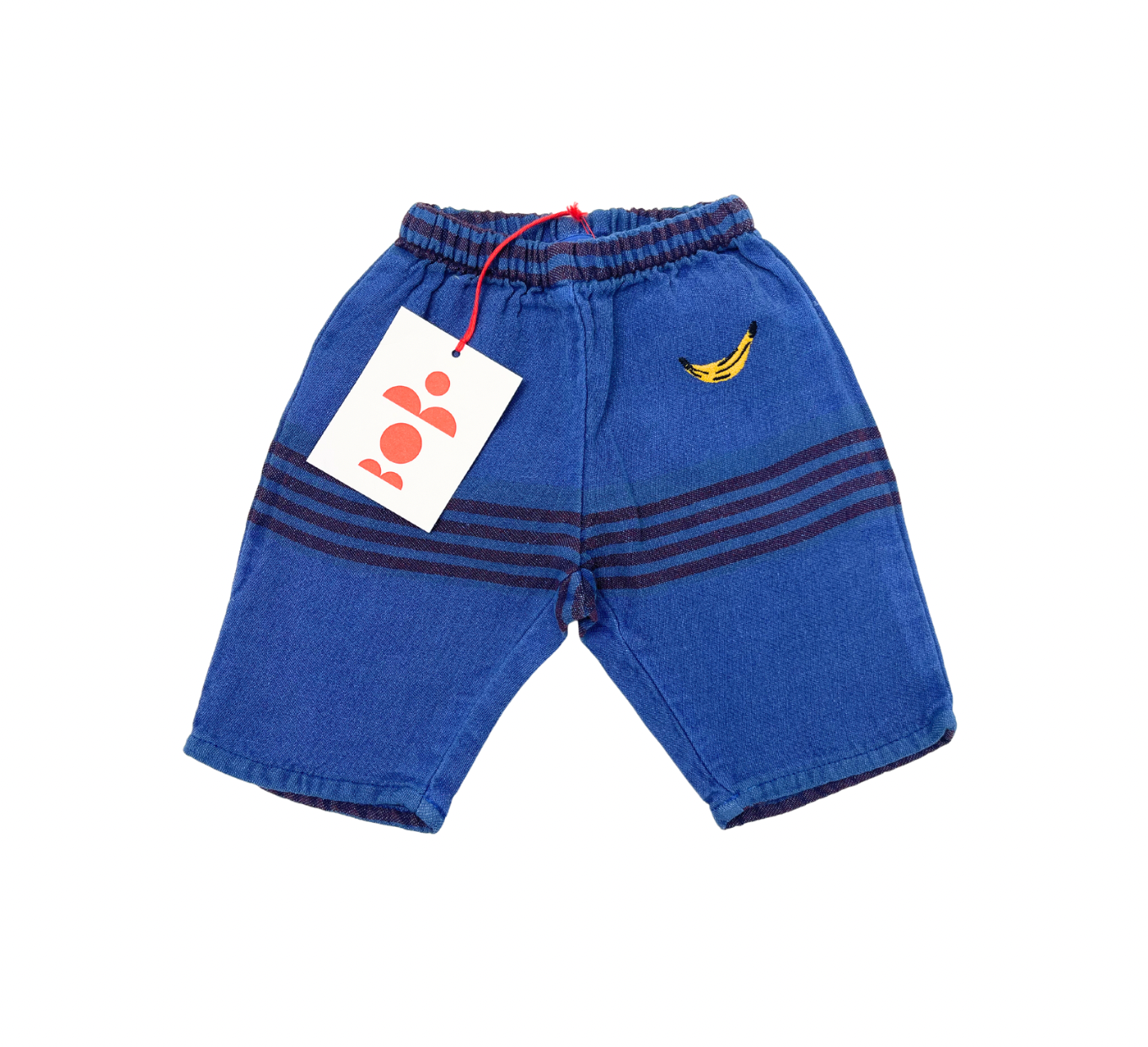 BOBO CHOSES - Blaue Hose mit Bananenmuster - 6/12 Monate