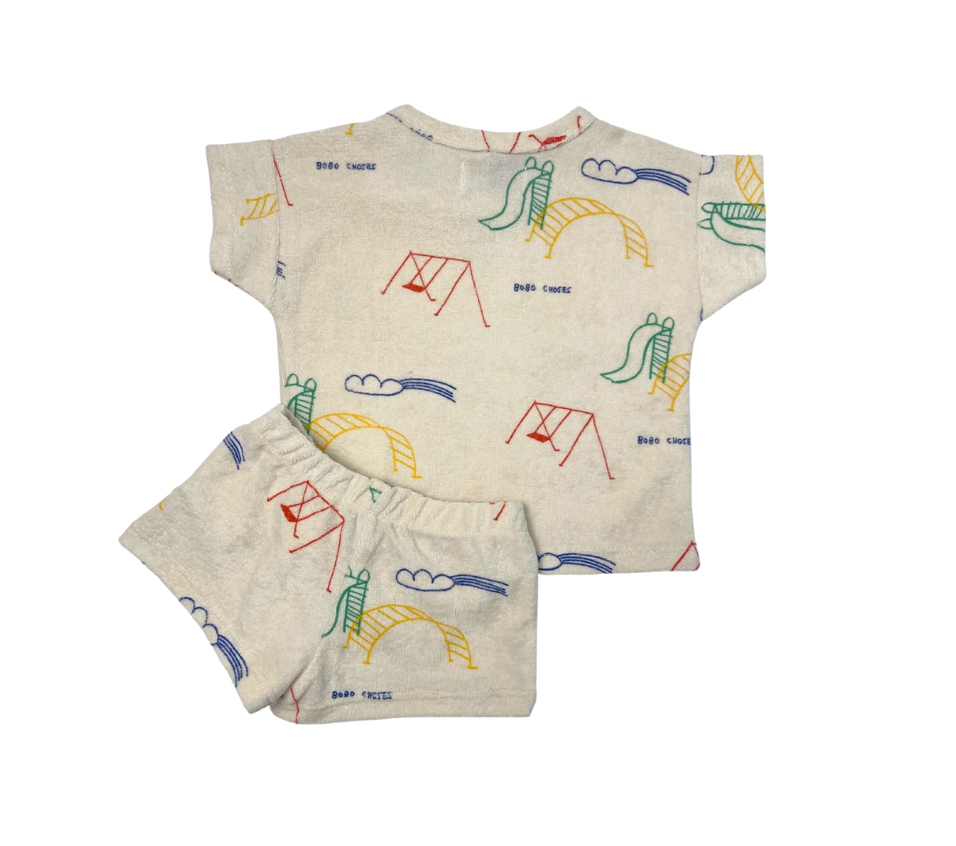 BOBO CHOSES - Ensemble short t-shirt matière éponge - 3/6 mois
