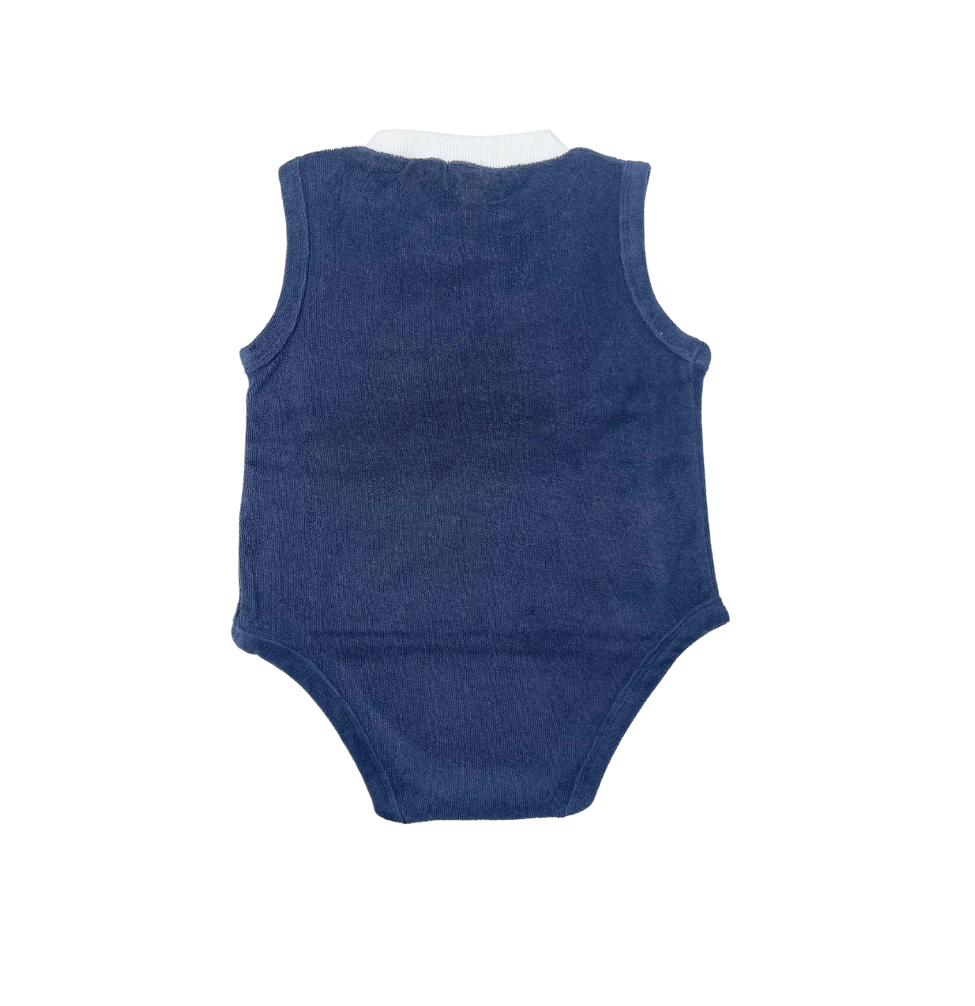 WE ARE KIDS - Body sans manches bleu marine col blanc - 18/24 mois