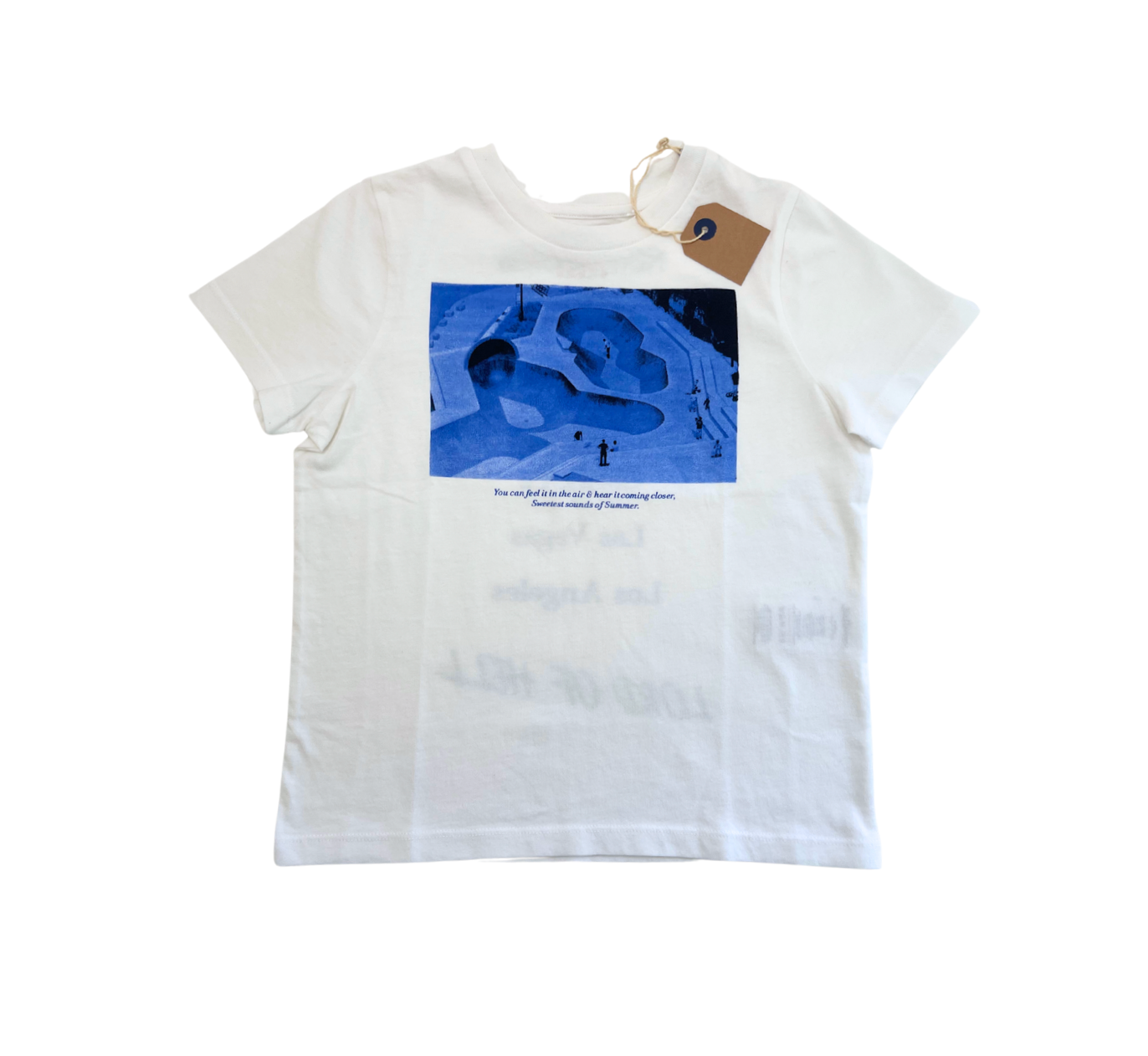 BELLEROSE - T-shirt Blanc avec image et écritures dos - 8 ans