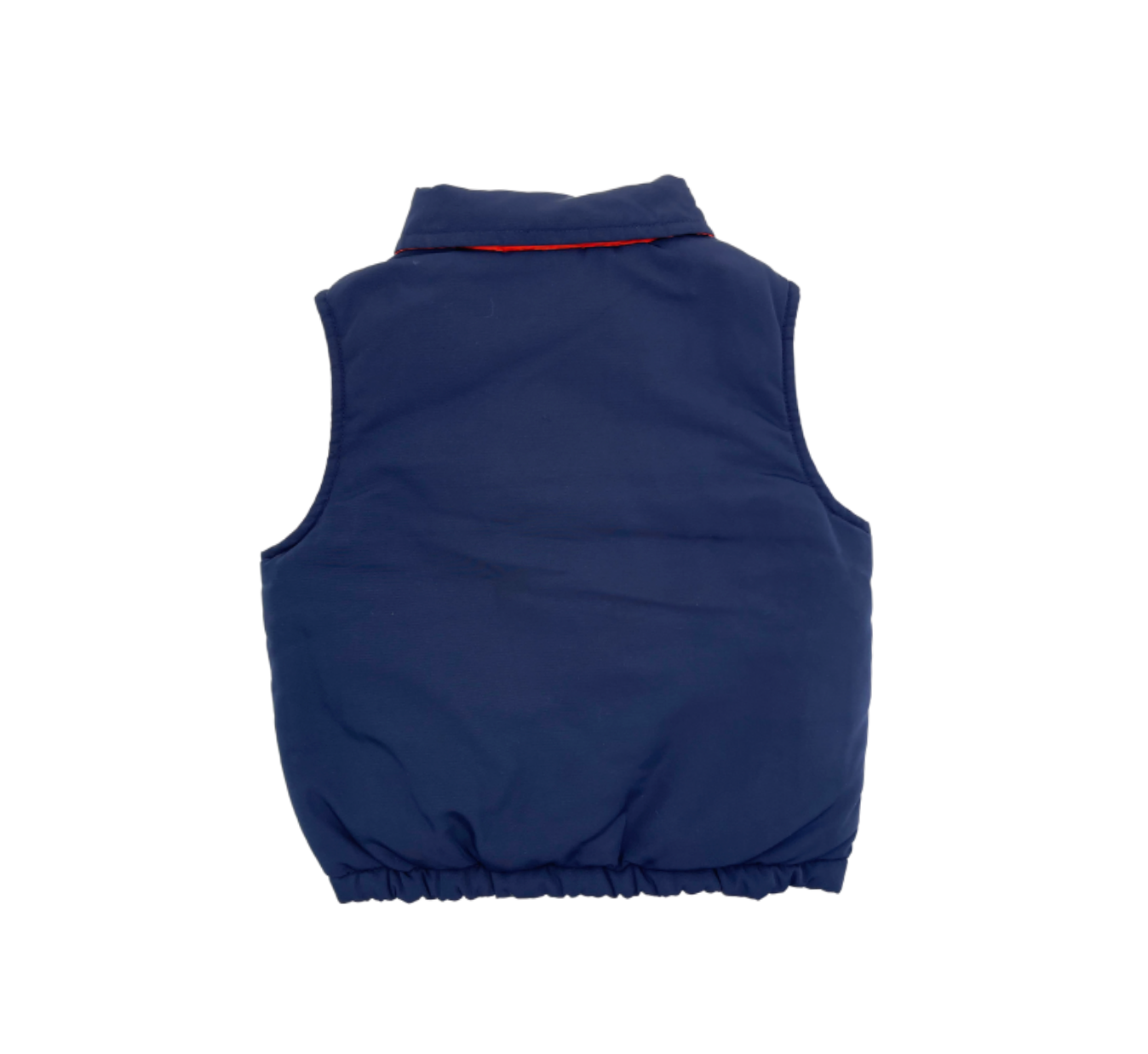 JACADI - Doudoune sans manches réversible bleu marine / orange - 3 ans