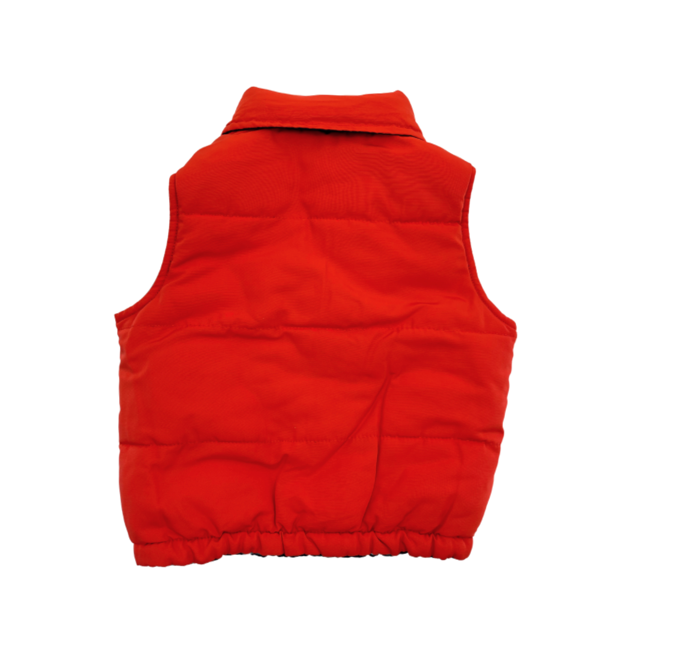 JACADI - Reversible sleeveless down jacket, navy blue / orange - 3 years