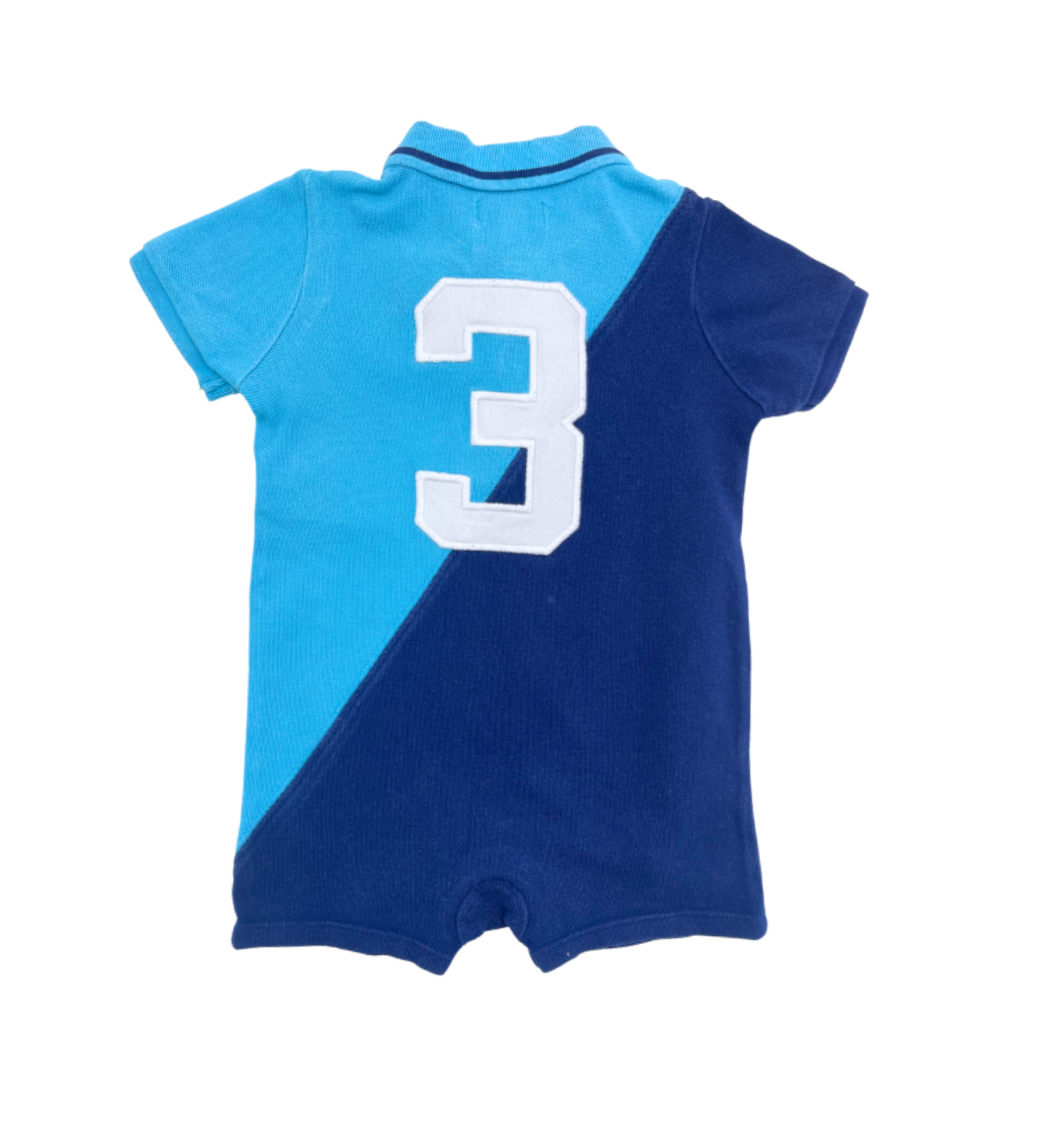 RALPH LAUREN - Combishort bleue - 9 mois