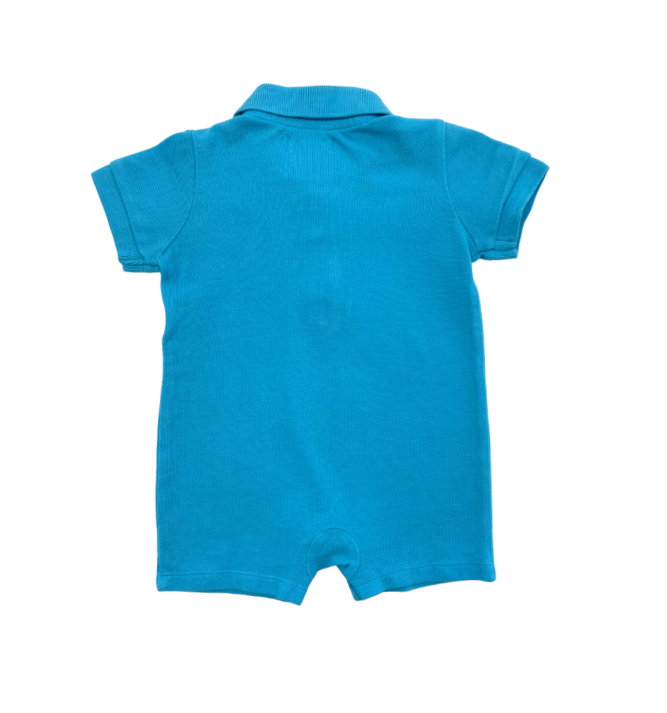 RALPH LAUREN - Combishort bleue détails oranges - 3 mois