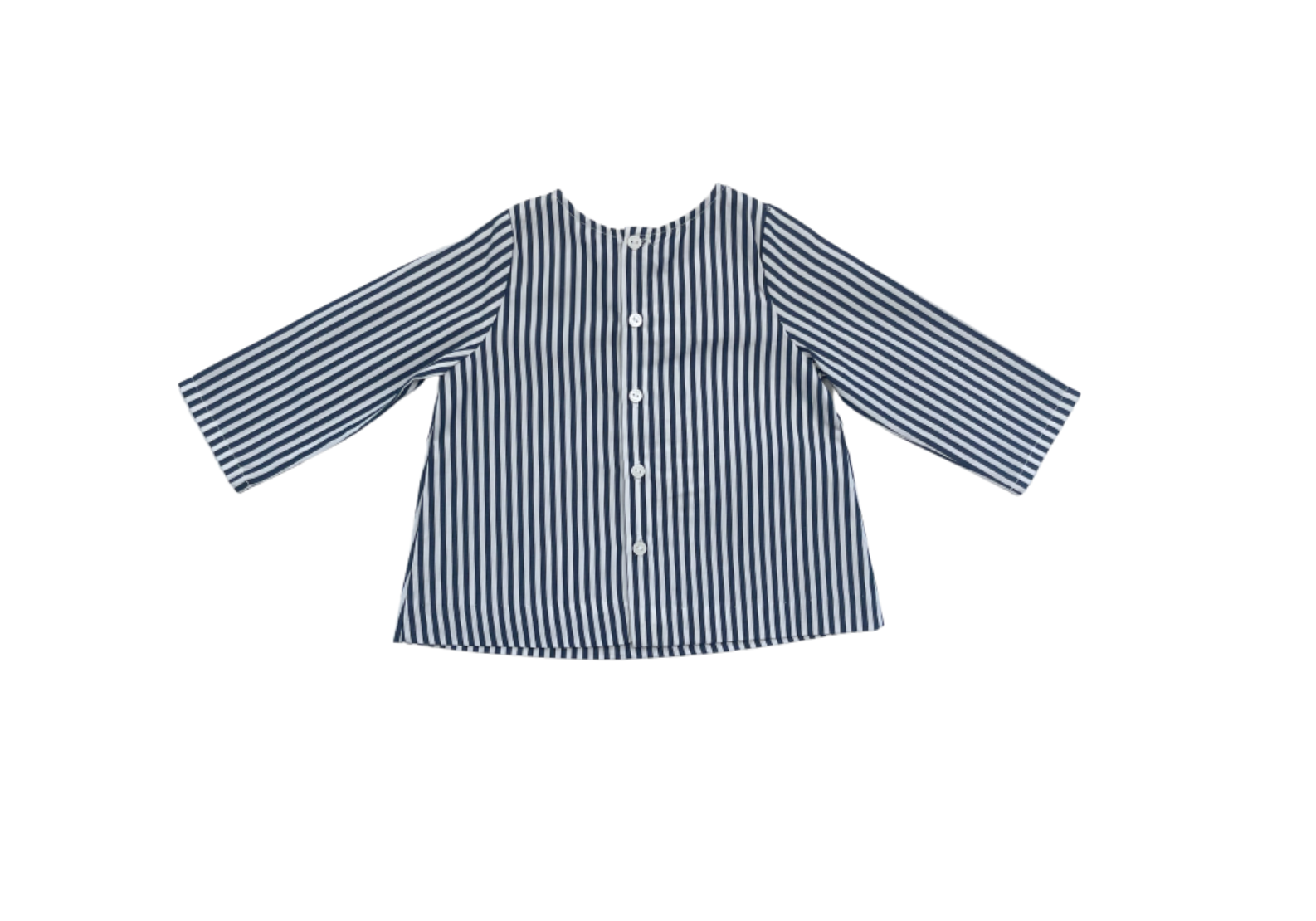 JACADI - Blouse à rayures col Claudine - 6 mois