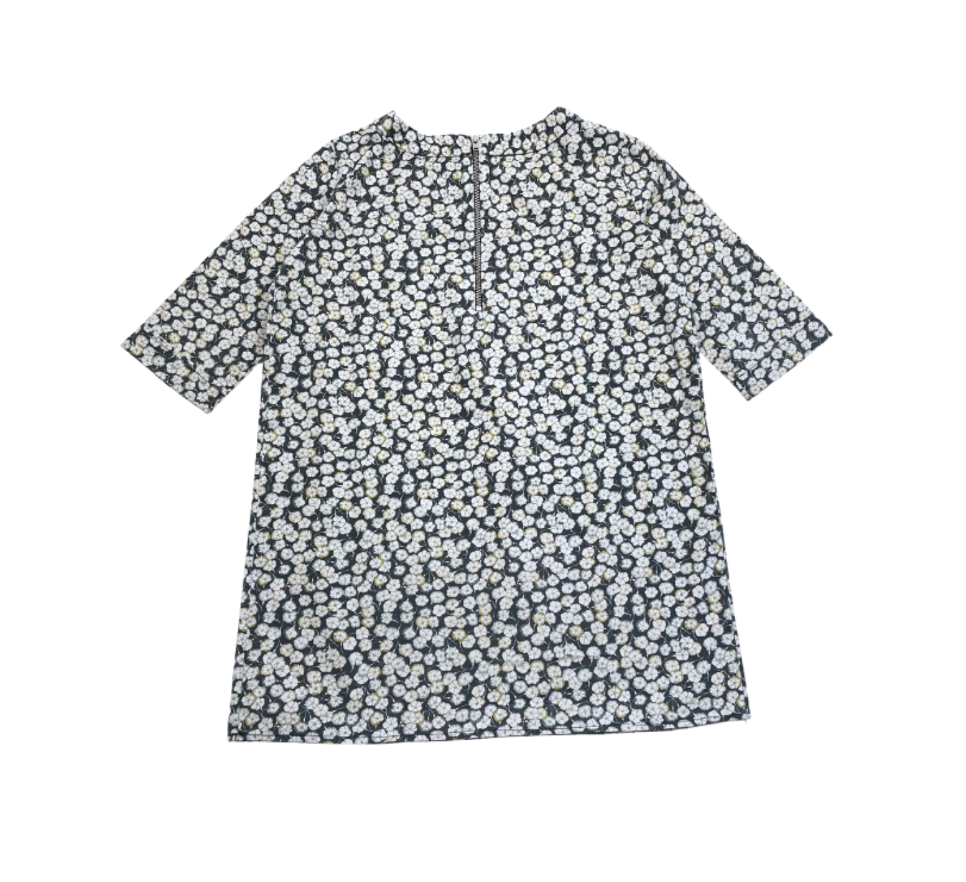 BONPOINT - Robe bleue à fleurs - 8 ans
