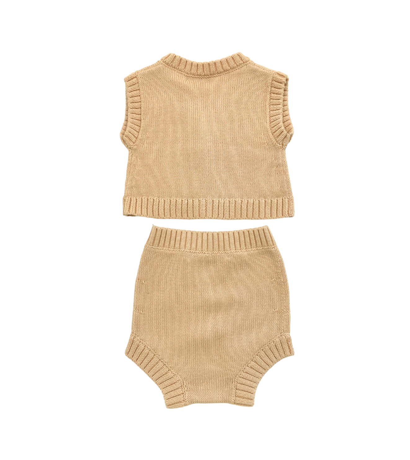 BONPOINT - Ensemble pull et short beige - 1 mois