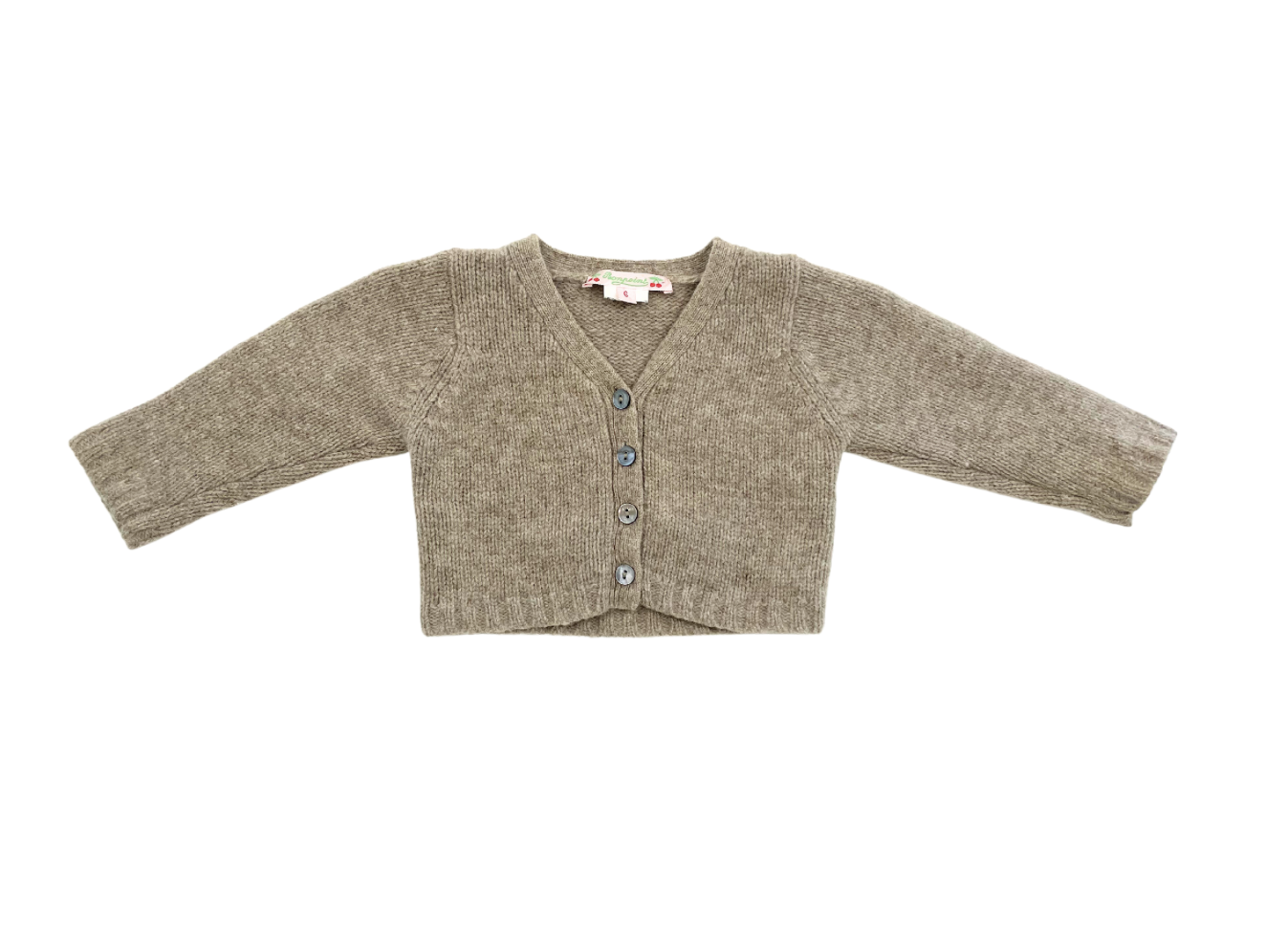 BONPOINT - Cardigan épais marron - 6 mois