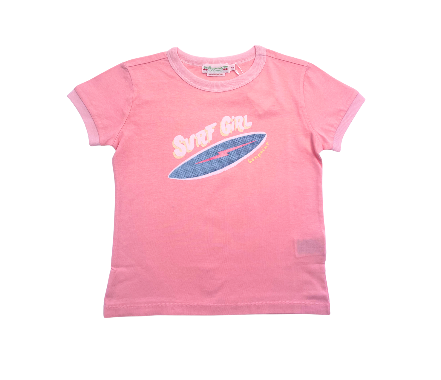 BONPOINT - T-shirt rose "Surf Girl" - 6 ans