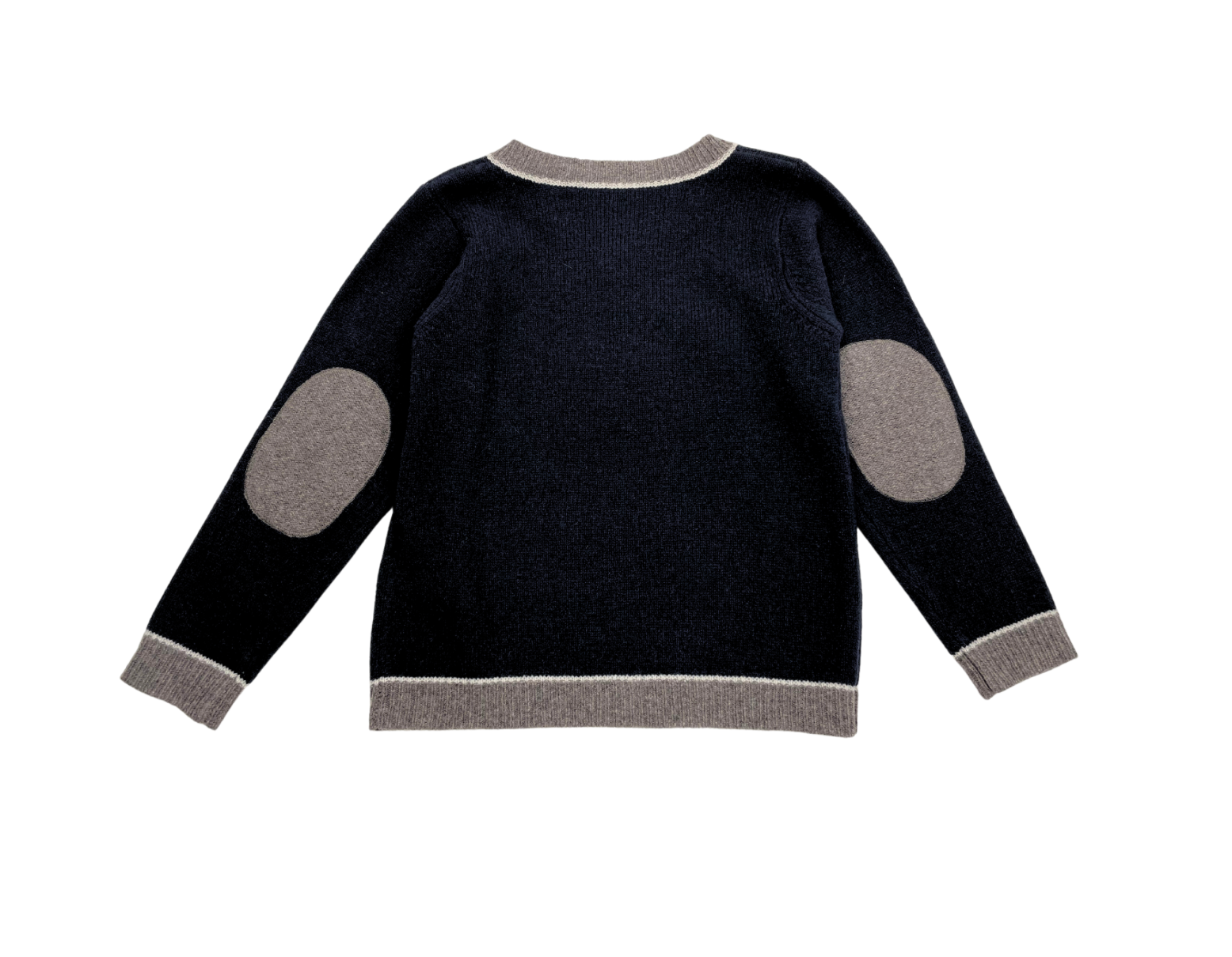 BONPOINT - Pull "B" noir en laine - 6 ans