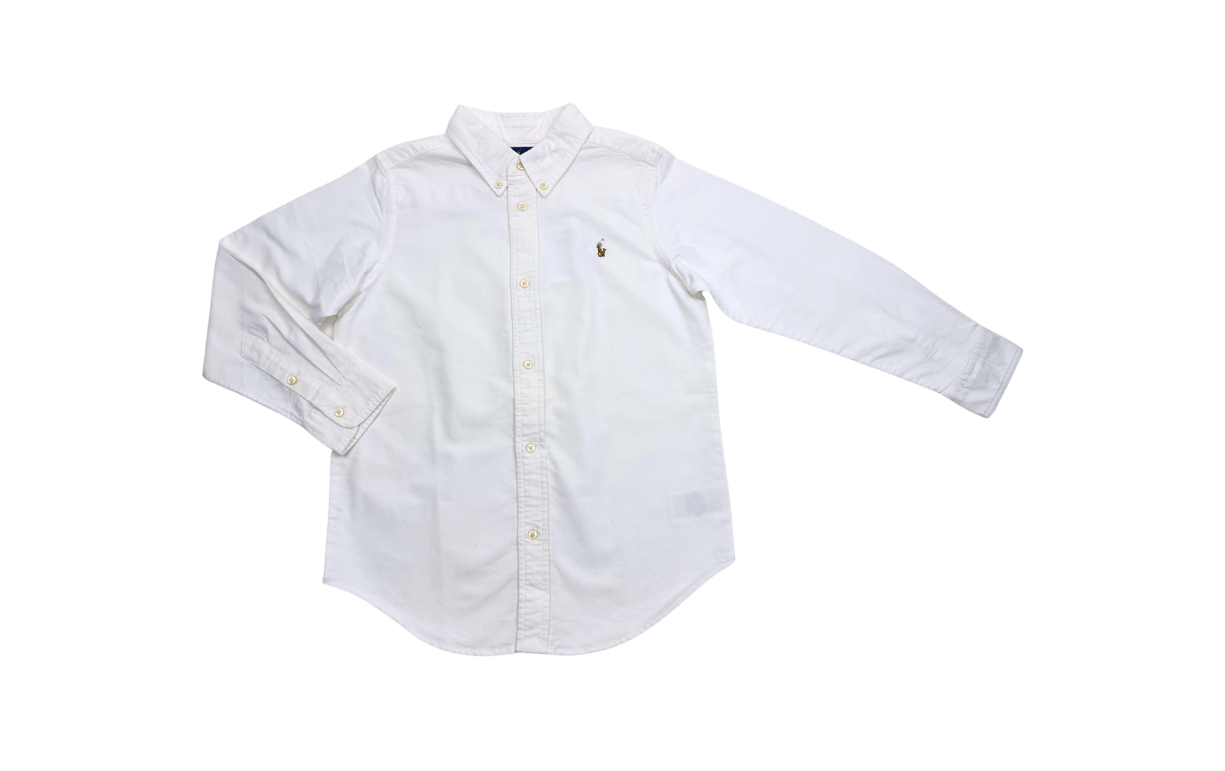 RALPH LAUREN - Chemise blanche en coton - 7 ans