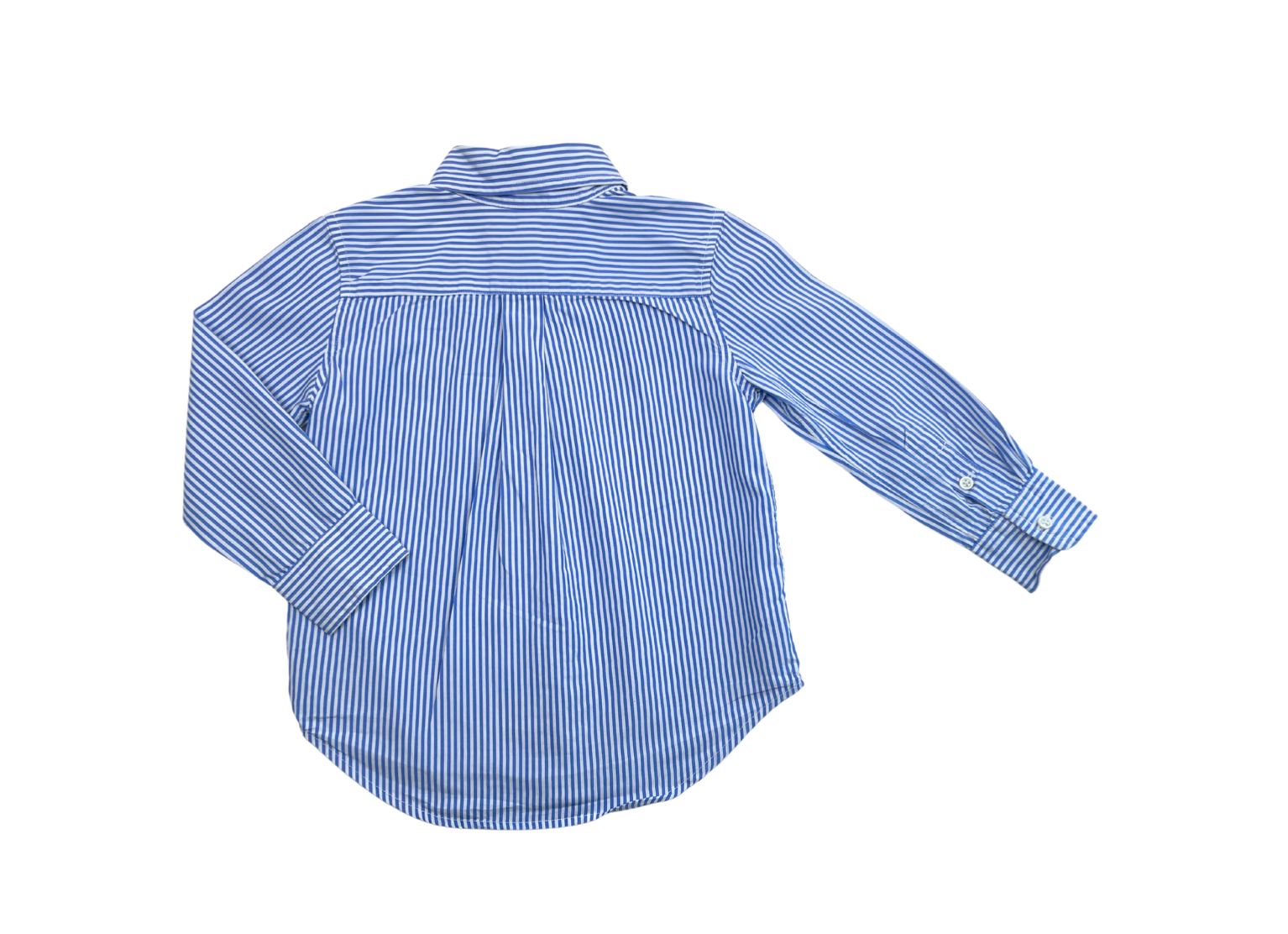 RALPH LAUREN - Blue/white striped shirt - 3 years
