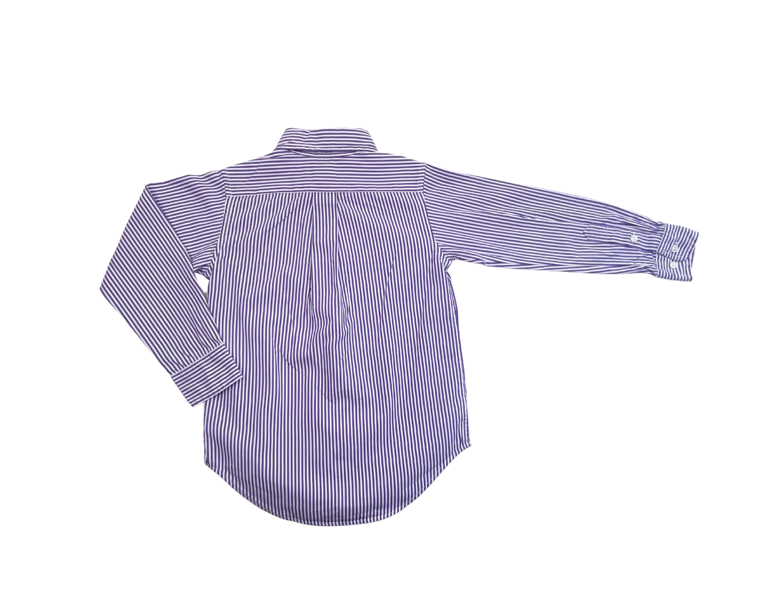 RALPH LAUREN - Chemise rayée violet/blanc - 4 ans