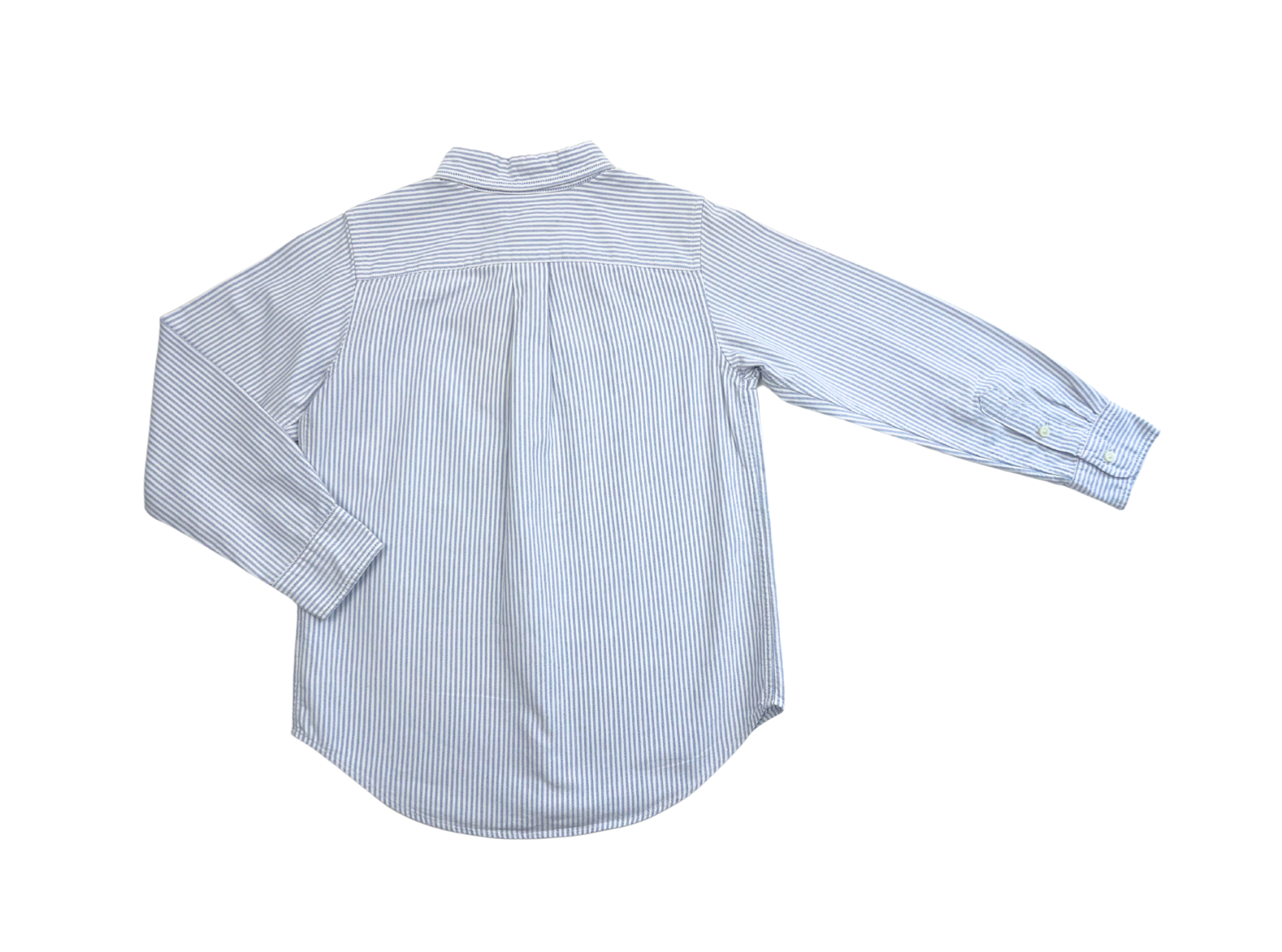 RALPH LAUREN - Chemise rayée bleu clair/blanc - 7 ans