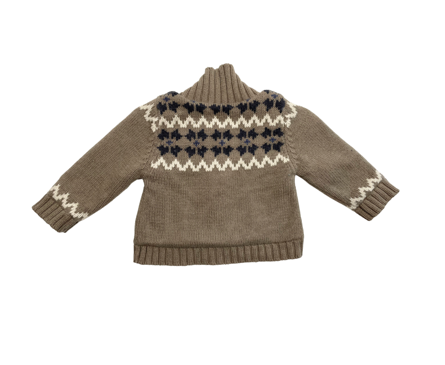 BABY DIOR - Pull marron en laine - 6 mois