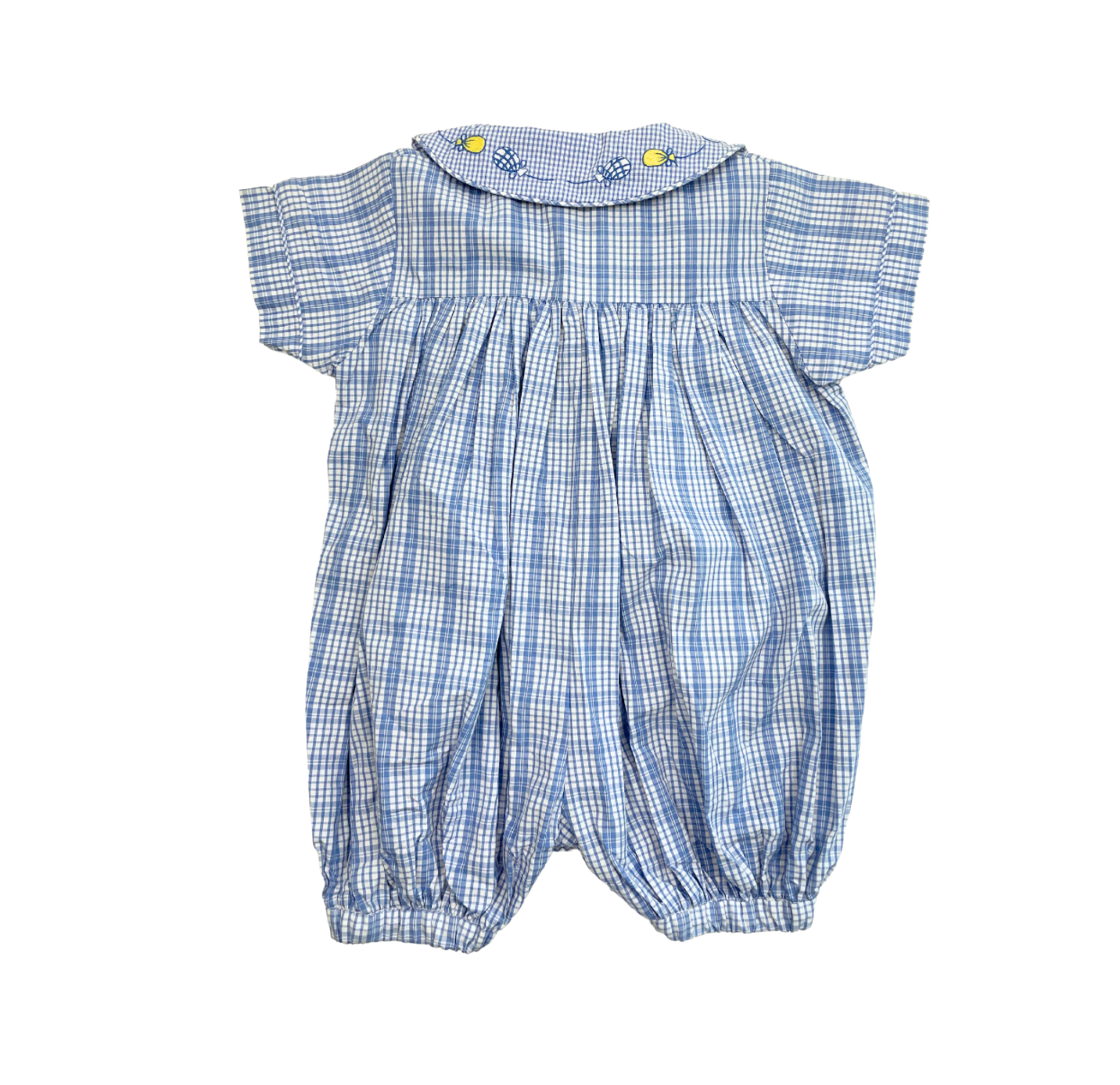 BABY DIOR - Combinaison bleue à carreaux - 3 mois