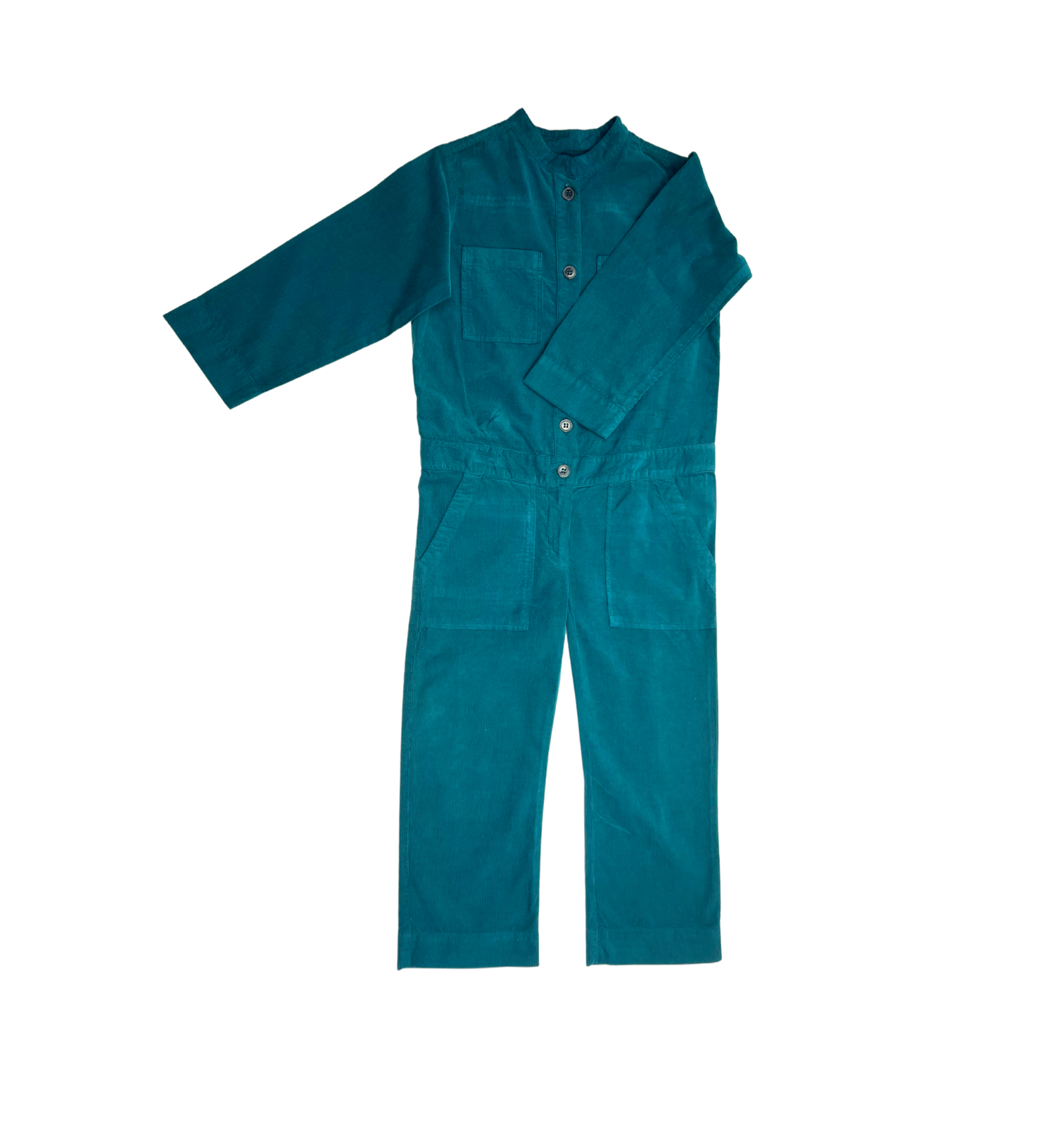 BONTON - Combinaison en velours vert canard - 6 ans