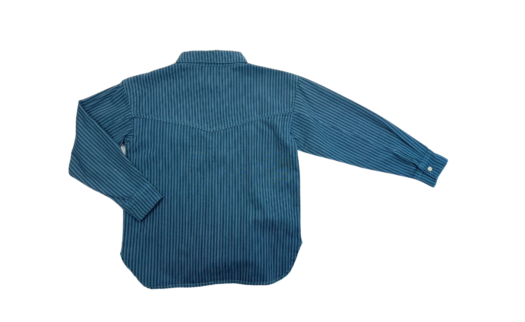 FINGER IN THE NOSE - Blau/grün gestreiftes Shirt - 6/7 Jahre