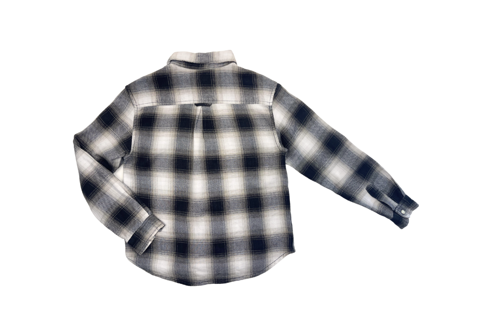FINGER IN THE NOSE - Beige/schwarz kariertes Hemd - 8/9 Jahre