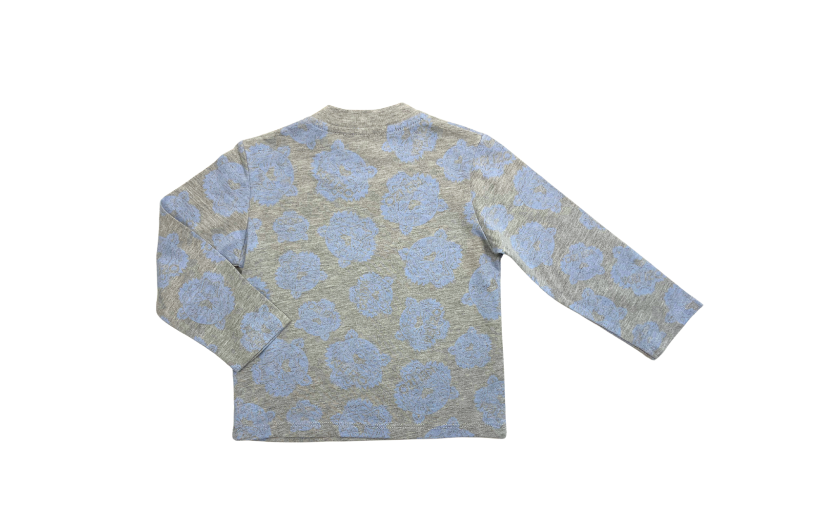 KENZO - T-shirt manches longues gris à motifs - 2 ans