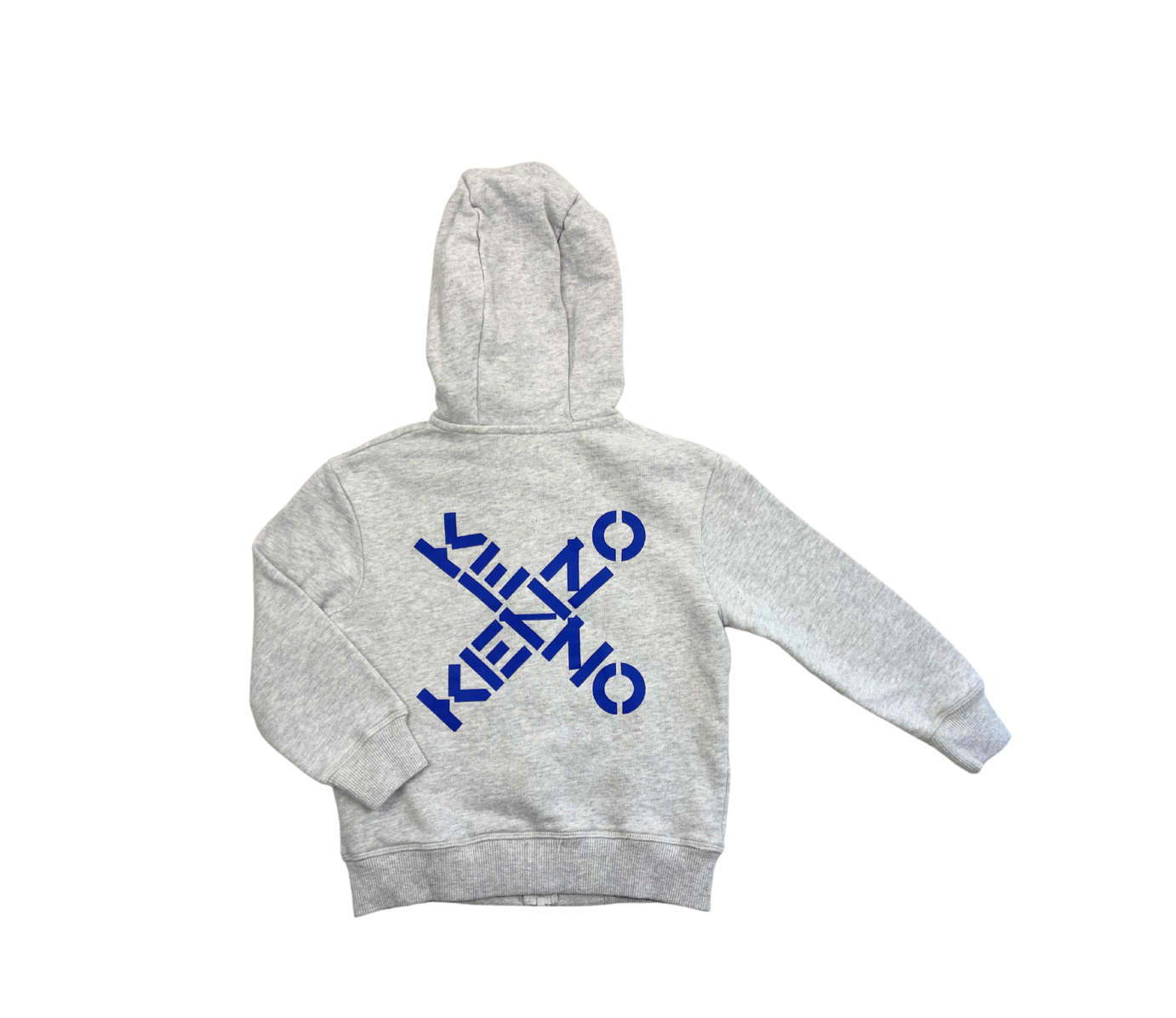 KENZO - Sweat gris à capuche zippé - 5 ans