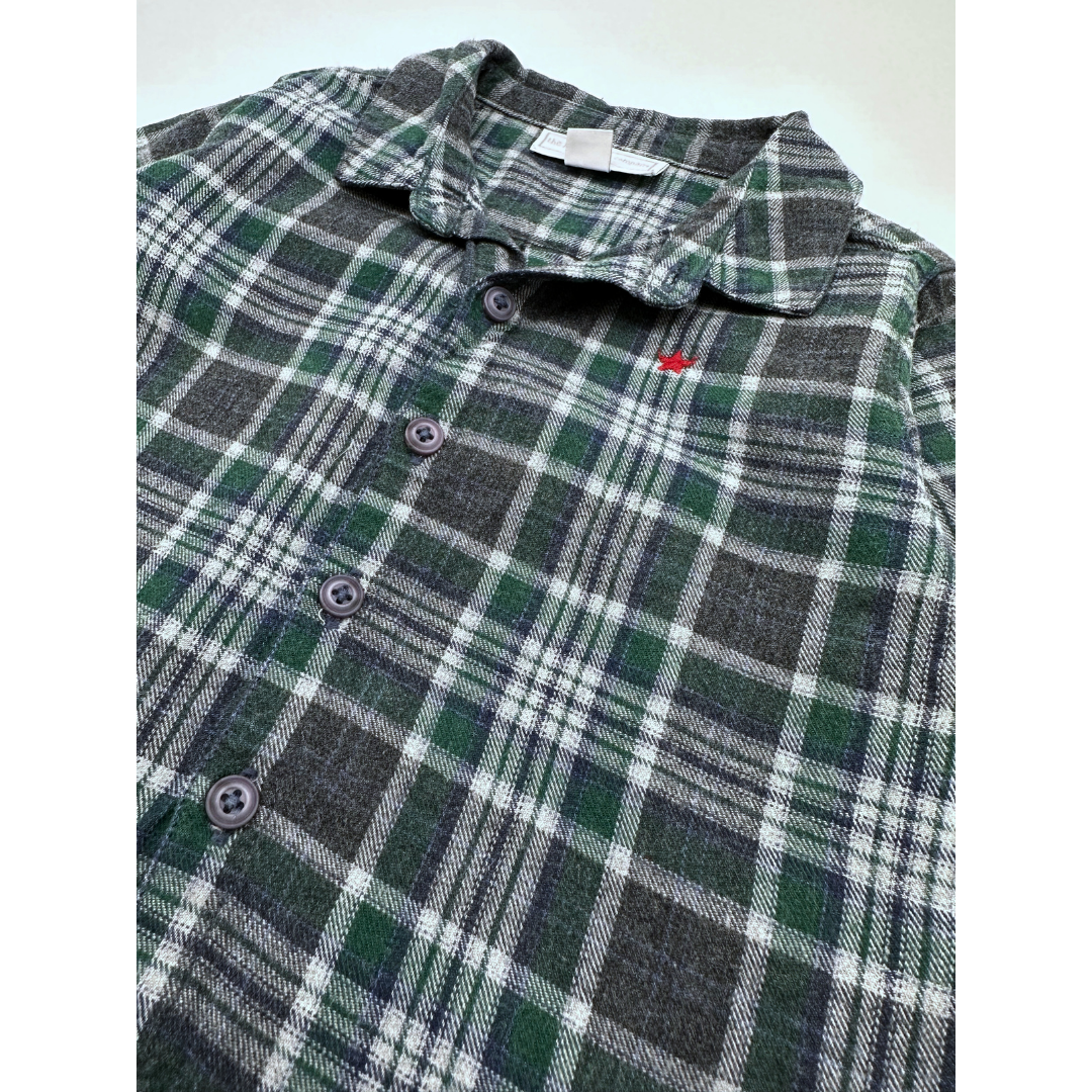 THE LITTLE WHITE COMPANY - Checked shirt - 9/12 months