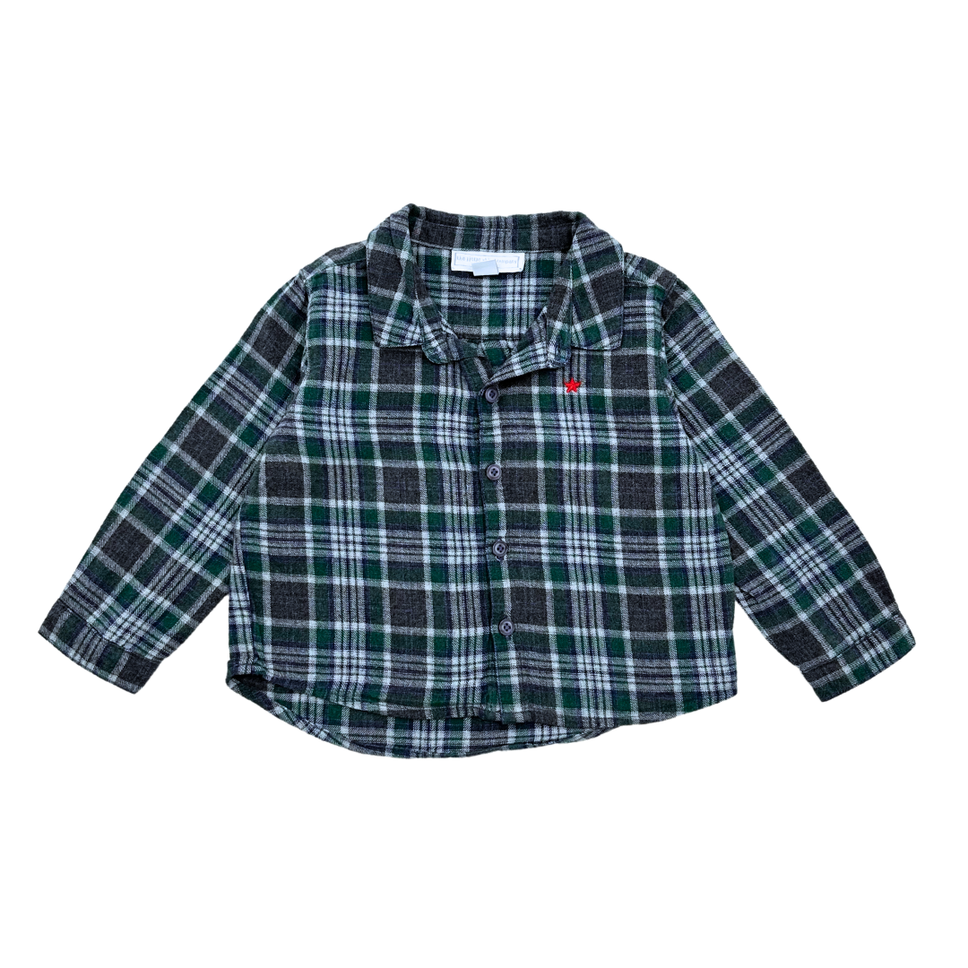 THE LITTLE WHITE COMPANY - Chemise à carreaux - 9/12 mois