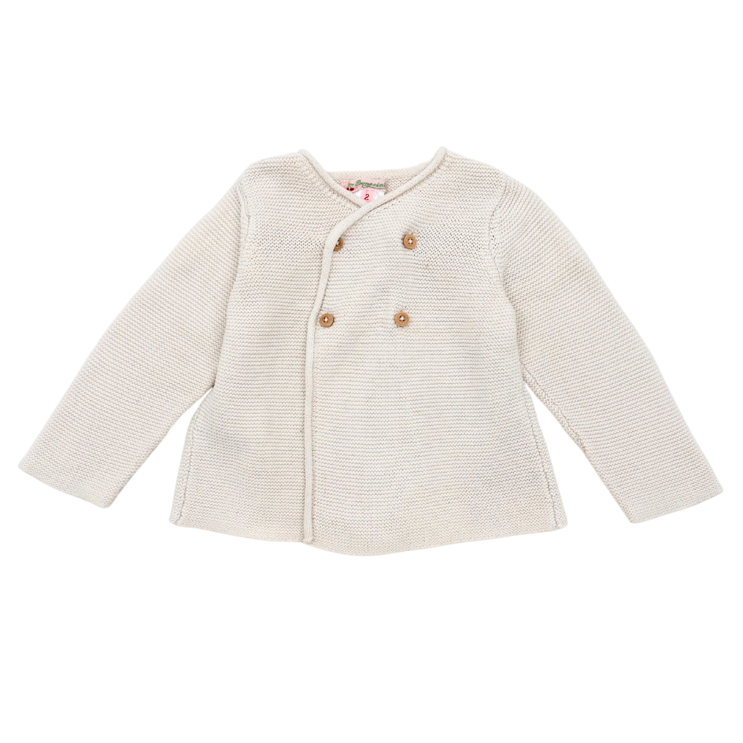 BONPOINT - Cardigan crème - 2 ans