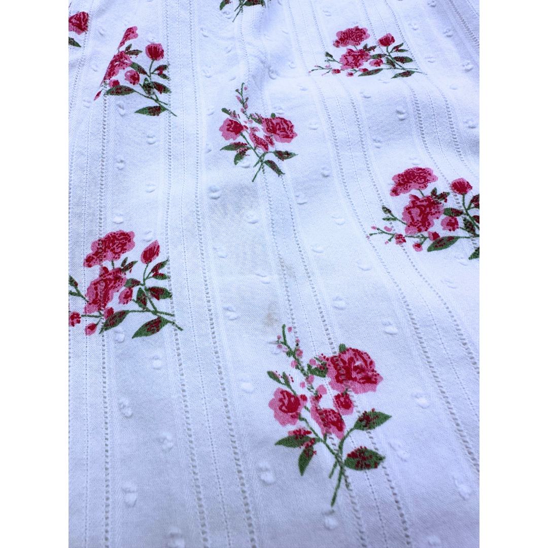 BONTON - Robe blanche à fleurs - 3 ans