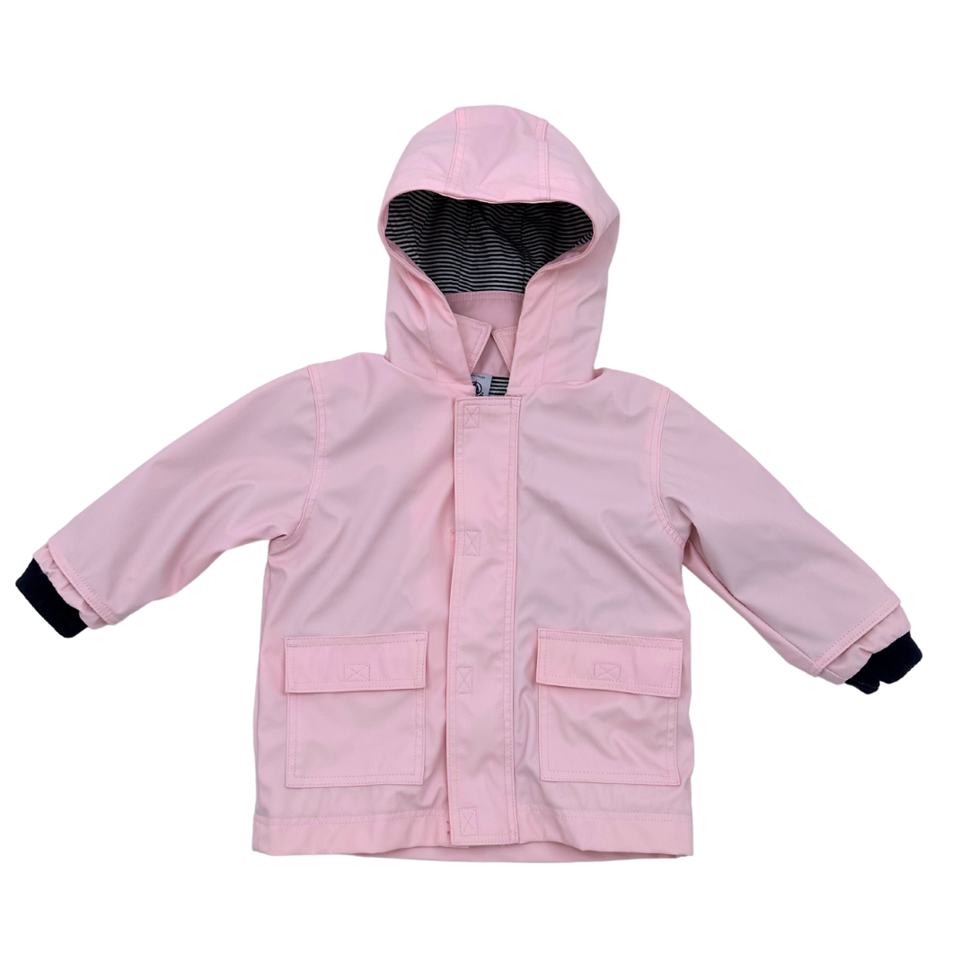 PETIT BATEAU - Ciré rose - 12 mois