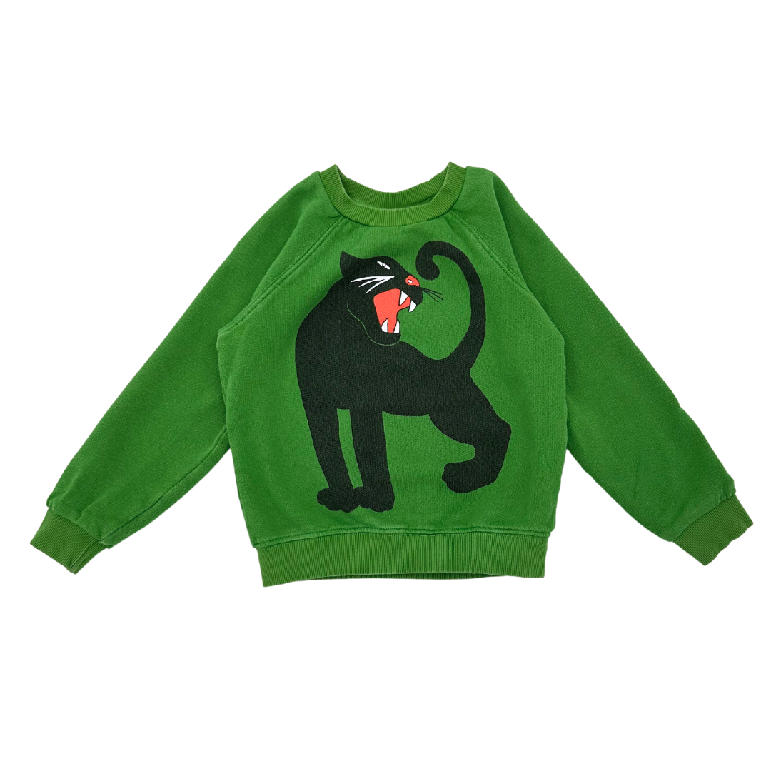 MINI RODINI - Sweat vert guépard - 4 ans
