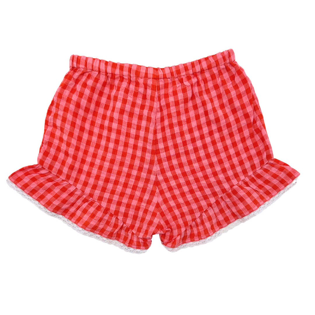 HELLO SIMONE - Rosa Shorts mit Rüschen - 8 Jahre