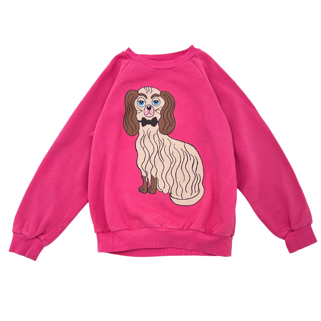 MINI RODINI - Sweat rose chien - 8 ans