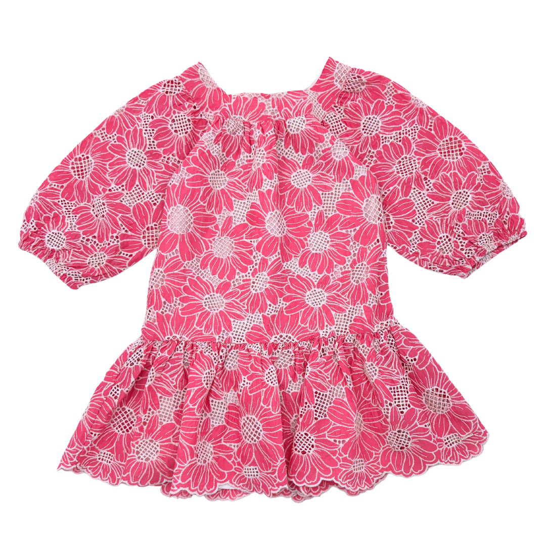 TARTINE ET CHOCOLAT - Robe rose à fleurs - 8 ans