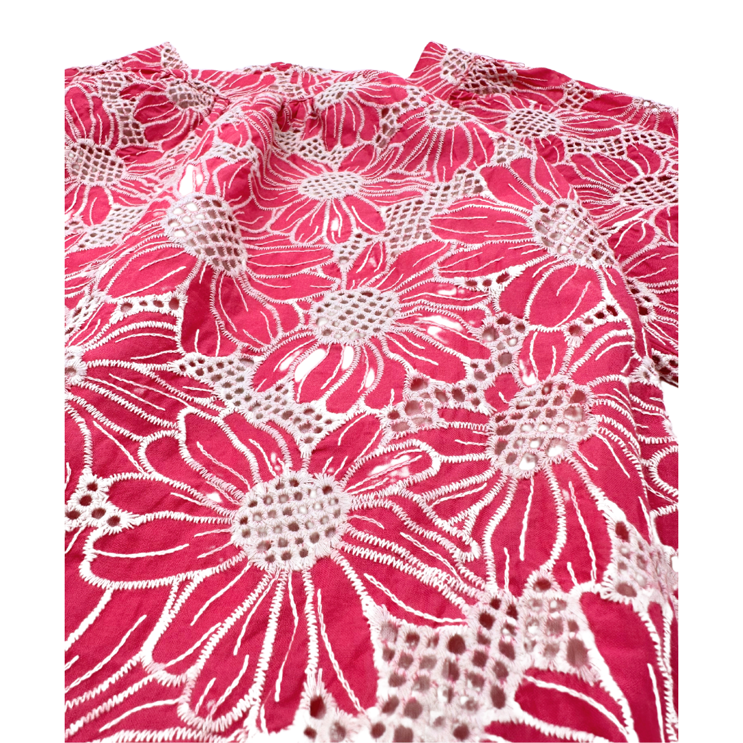 TARTINE ET CHOCOLAT - Robe rose à fleurs - 8 ans