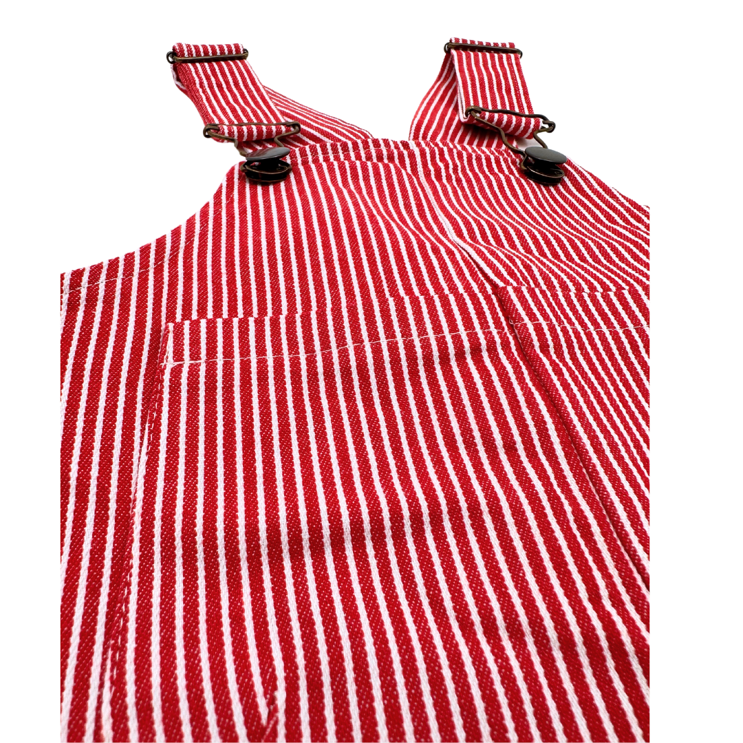 FRANGIN FRANGINE - Salopette rouge à rayures - 4 ans