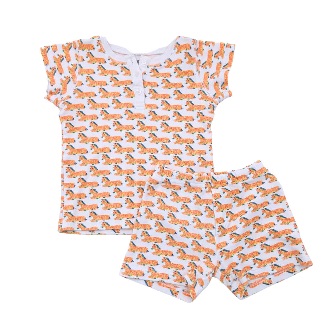 BRAI - Ensemble de pyjama t-shirt et short zèbres - 4 ans