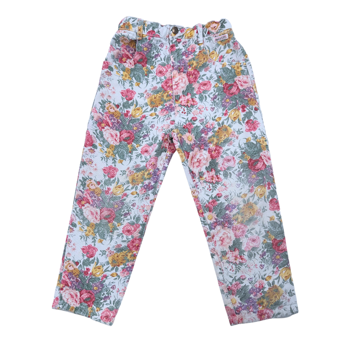 GUESS - Jean à fleurs - 6 ans