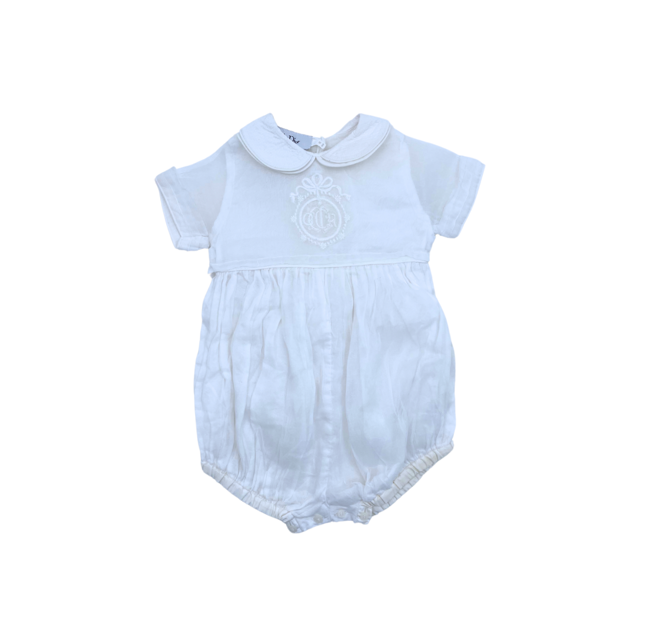 BABY DIOR - Barboteuse en tulle blanche - 12 mois