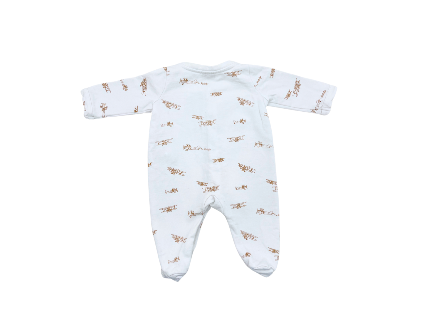 NATALYS - Grenouillère imprimé avions - 1 mois