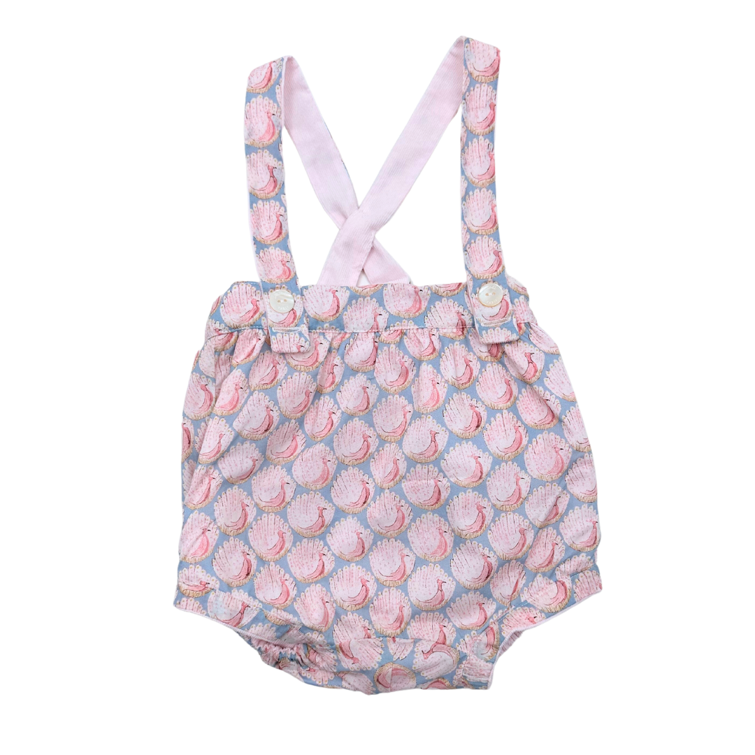 JACADI - Bloomer rose et bleu réversible - 6 mois