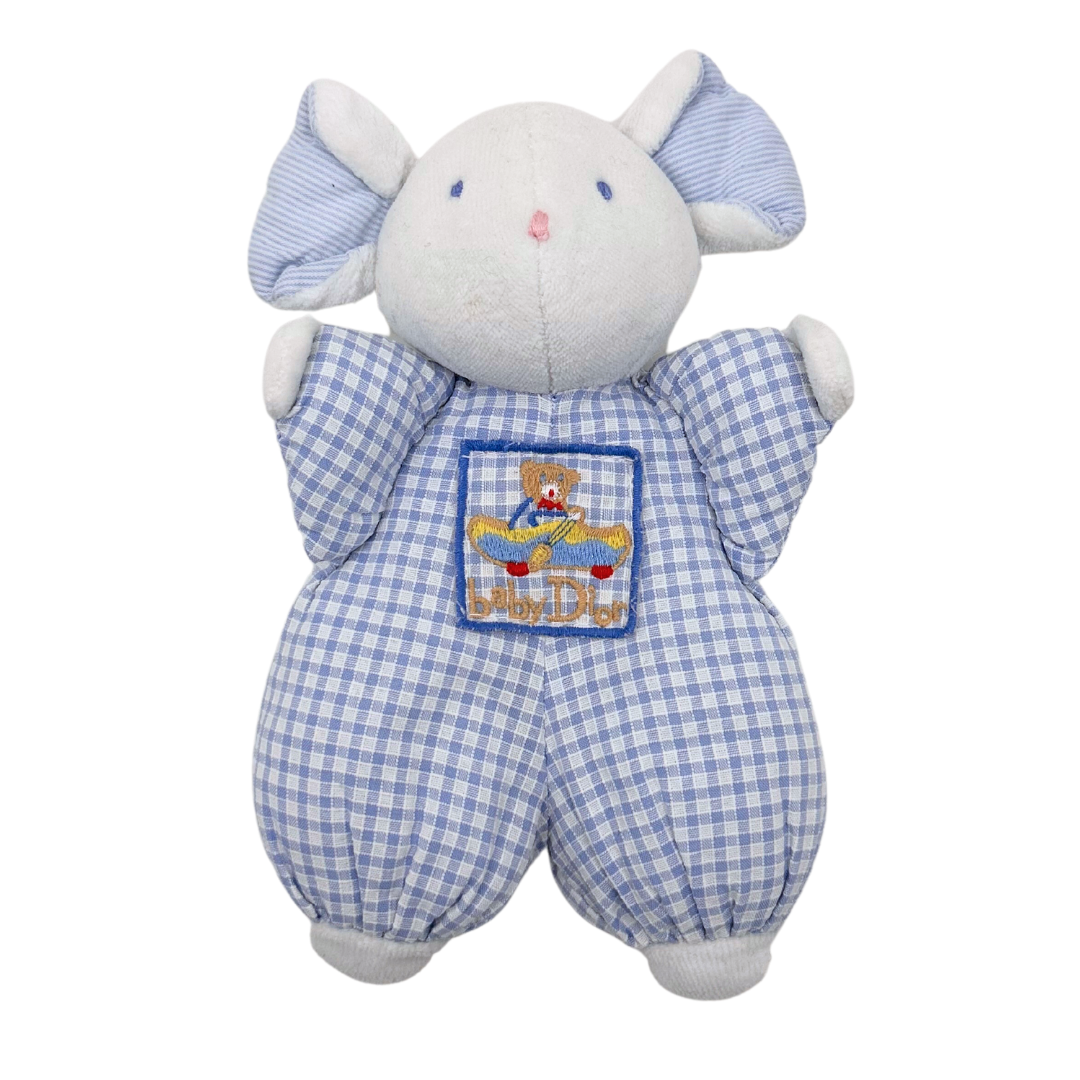 BABY DIOR - Peluche vichy bleu - Taille unique