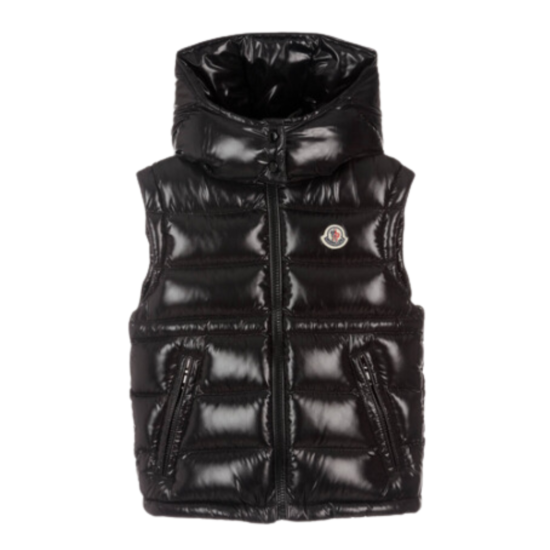 MONCLER - Doudoune sans manches bleu marine - 6 mois