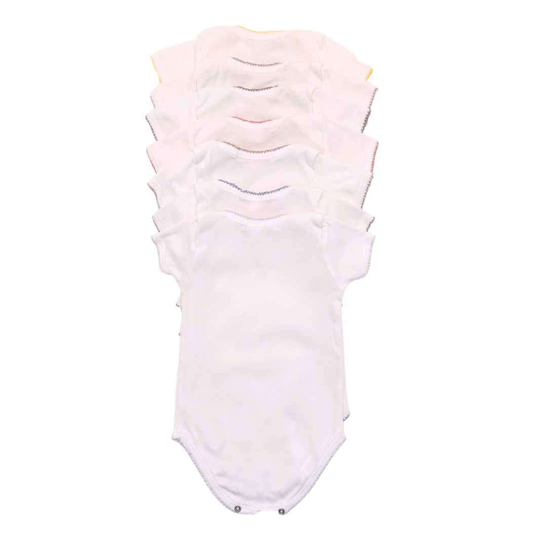 BONPOINT - Semainier de bodys blanc - 3 mois