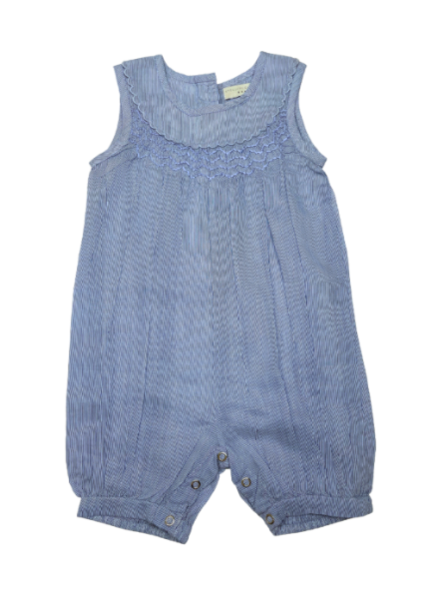 STELLA MCCARTNEY - Blue striped jumpsuit - 9 months